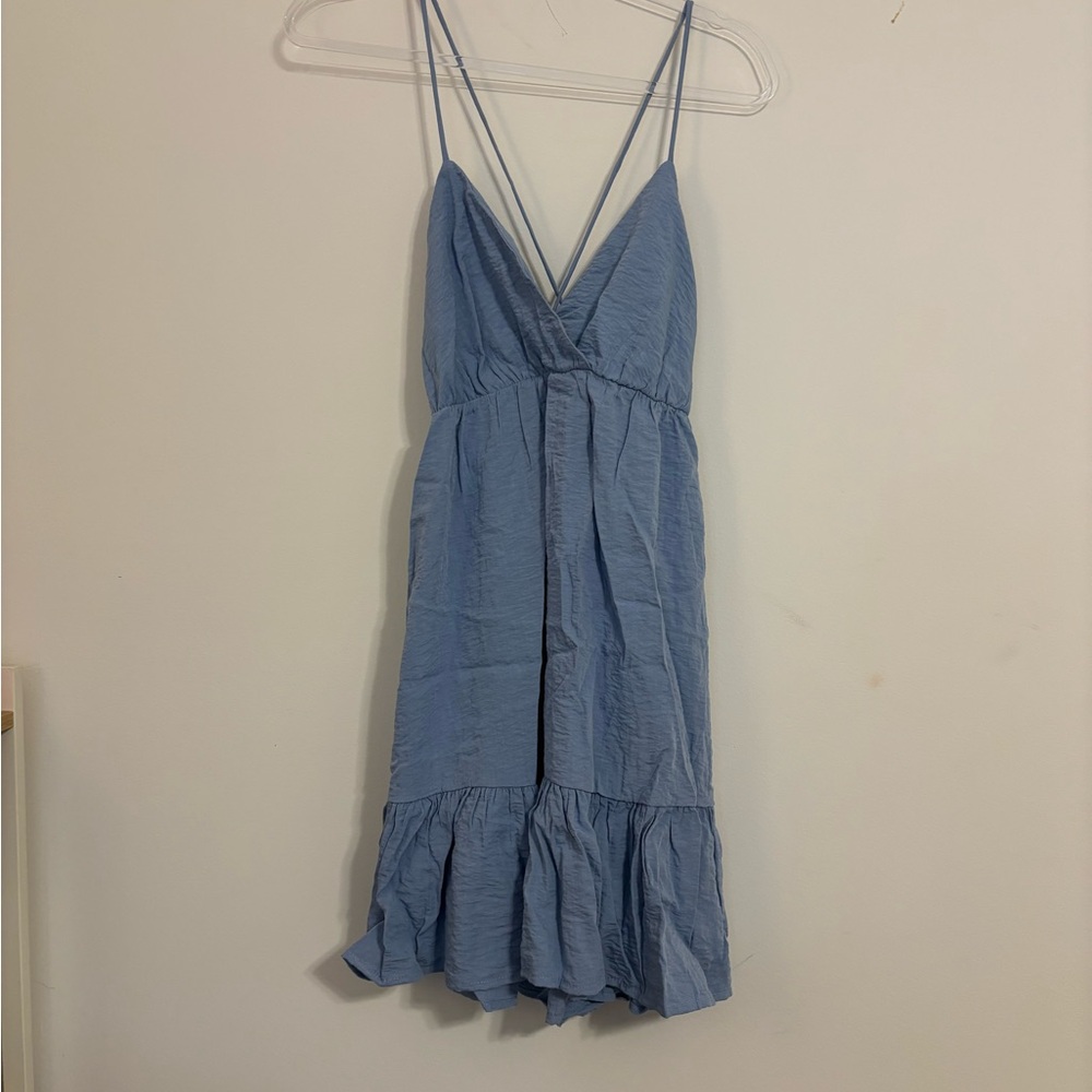 Amazon Blue Backless Dress